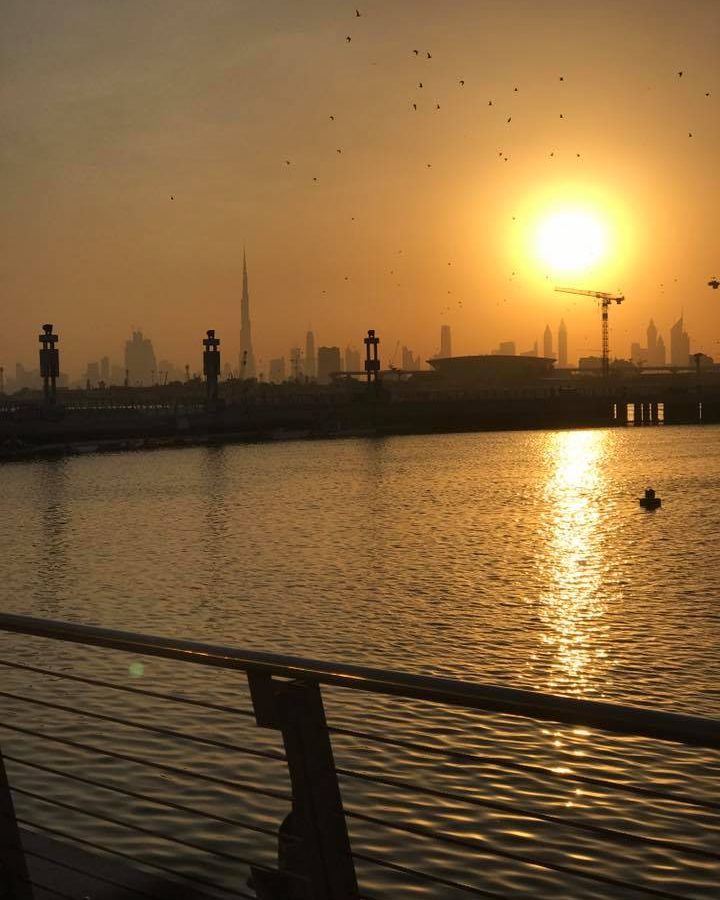 Sunset View of United Arab Emirates in Dubai